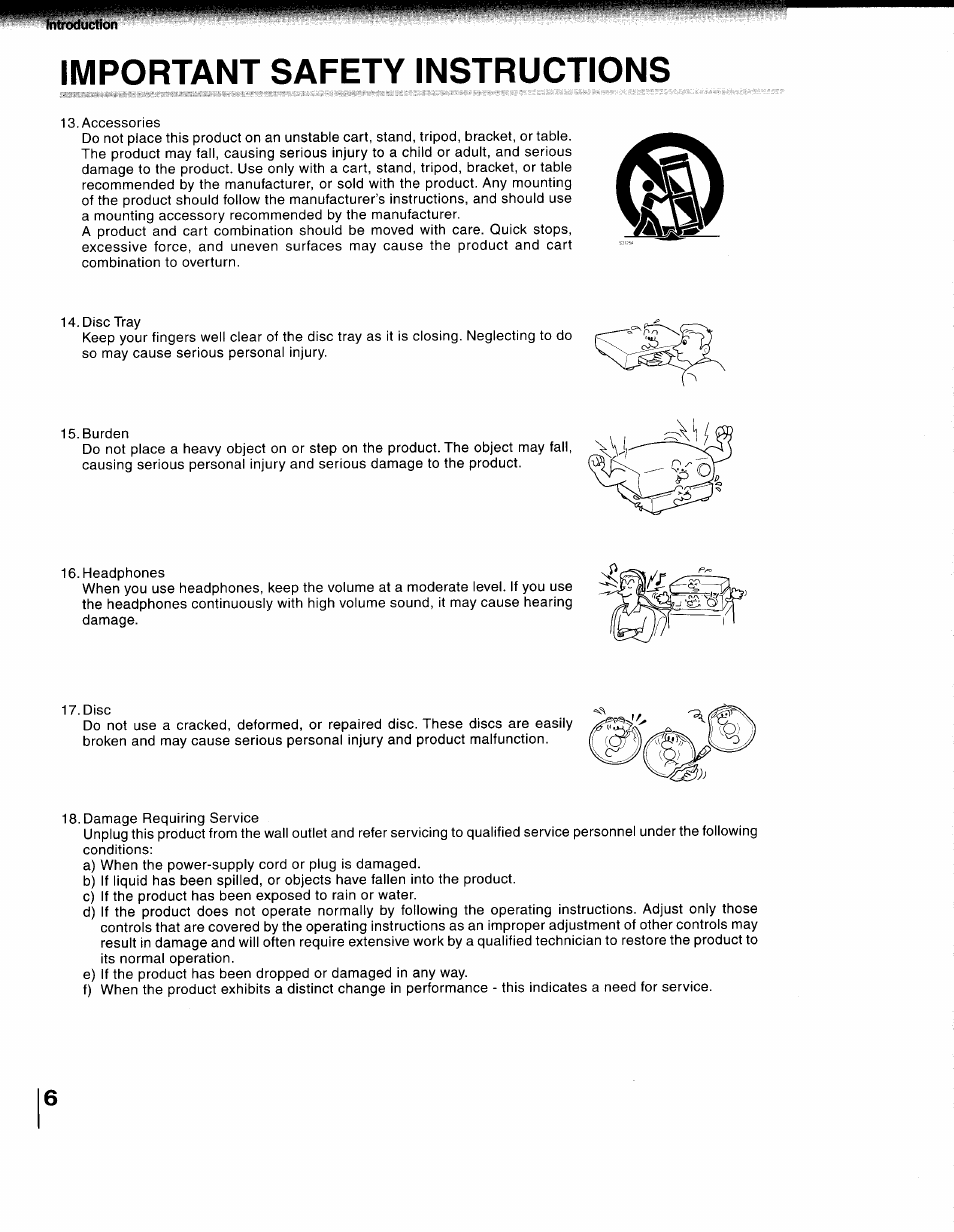 Important safety instructions | Toshiba 79077075 User Manual | Page 6 / 48