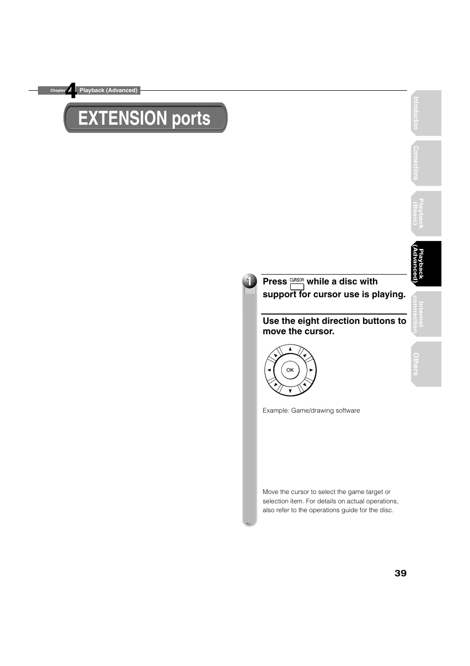 Extension ports | Toshiba HD-A20KU User Manual | Page 39 / 76