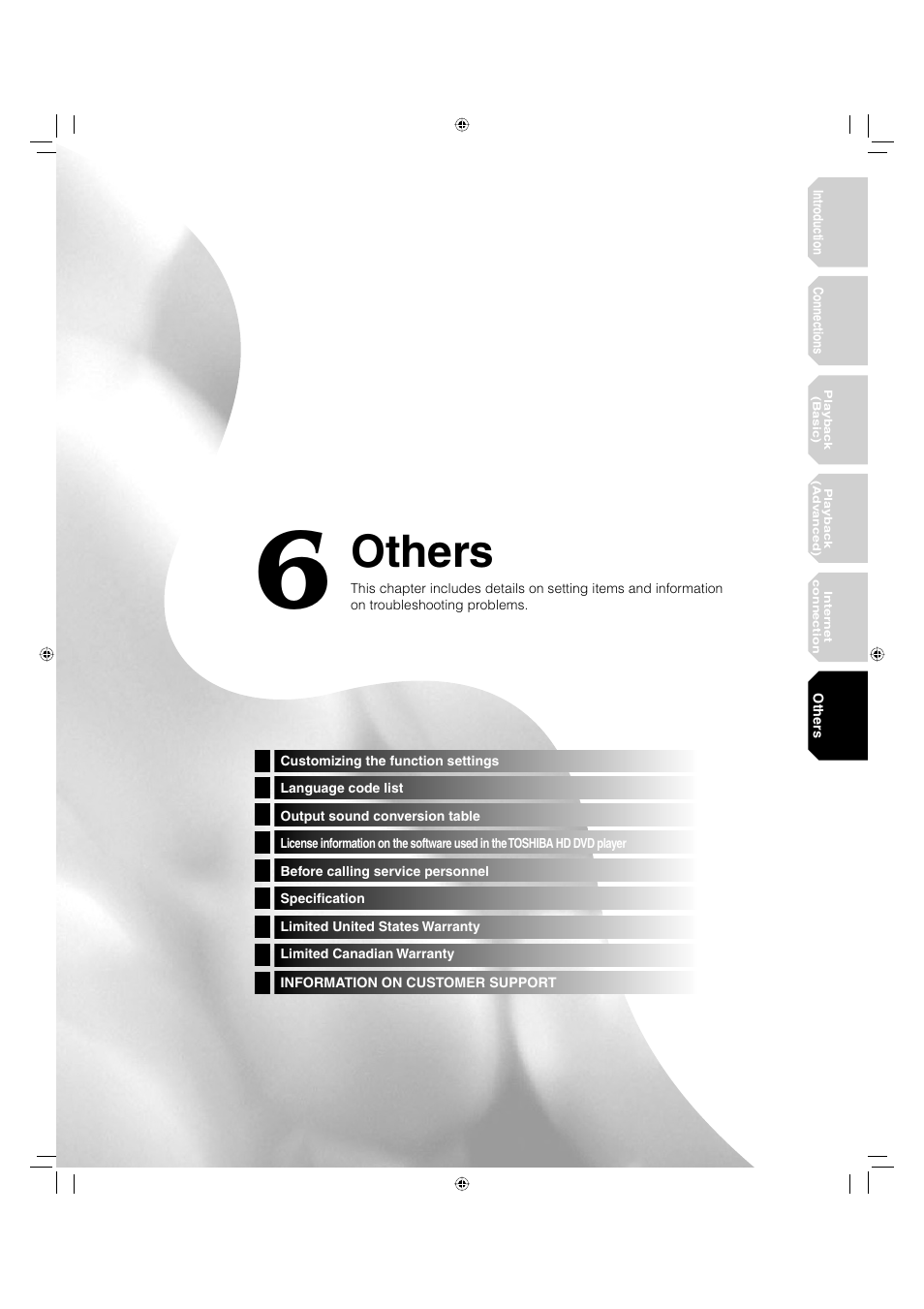 Others | Toshiba HD-A20KU User Manual | Page 49 / 76
