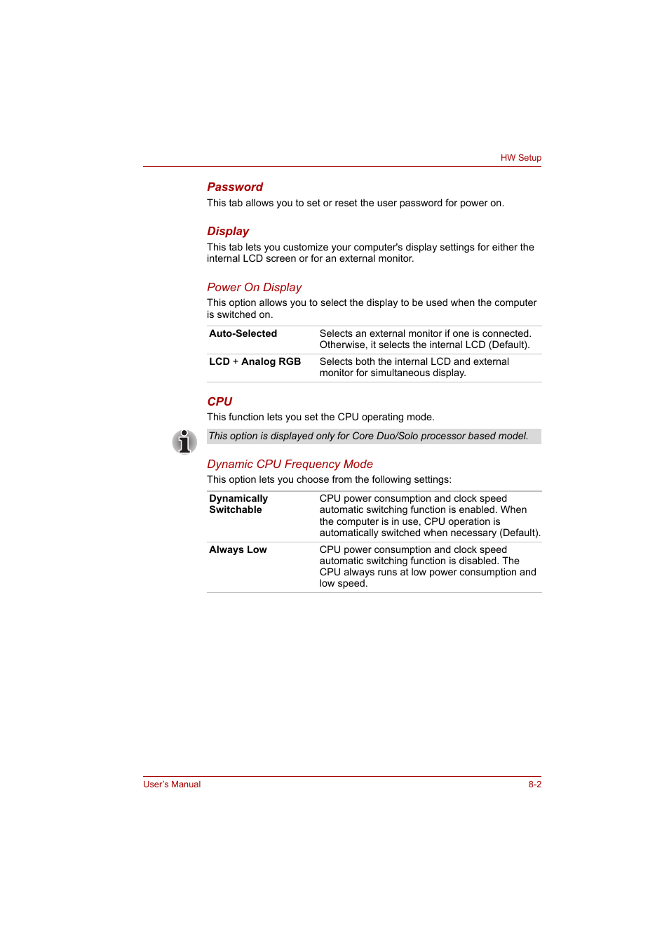 Toshiba P200 Series User Manual | Page 119 / 183