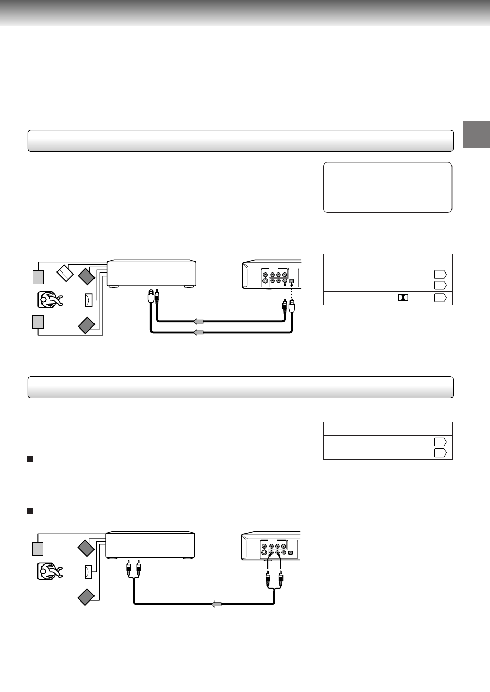 Connections, Make the following setting, Connect either | Toshiba SD-3800 User Manual | Page 20 / 66