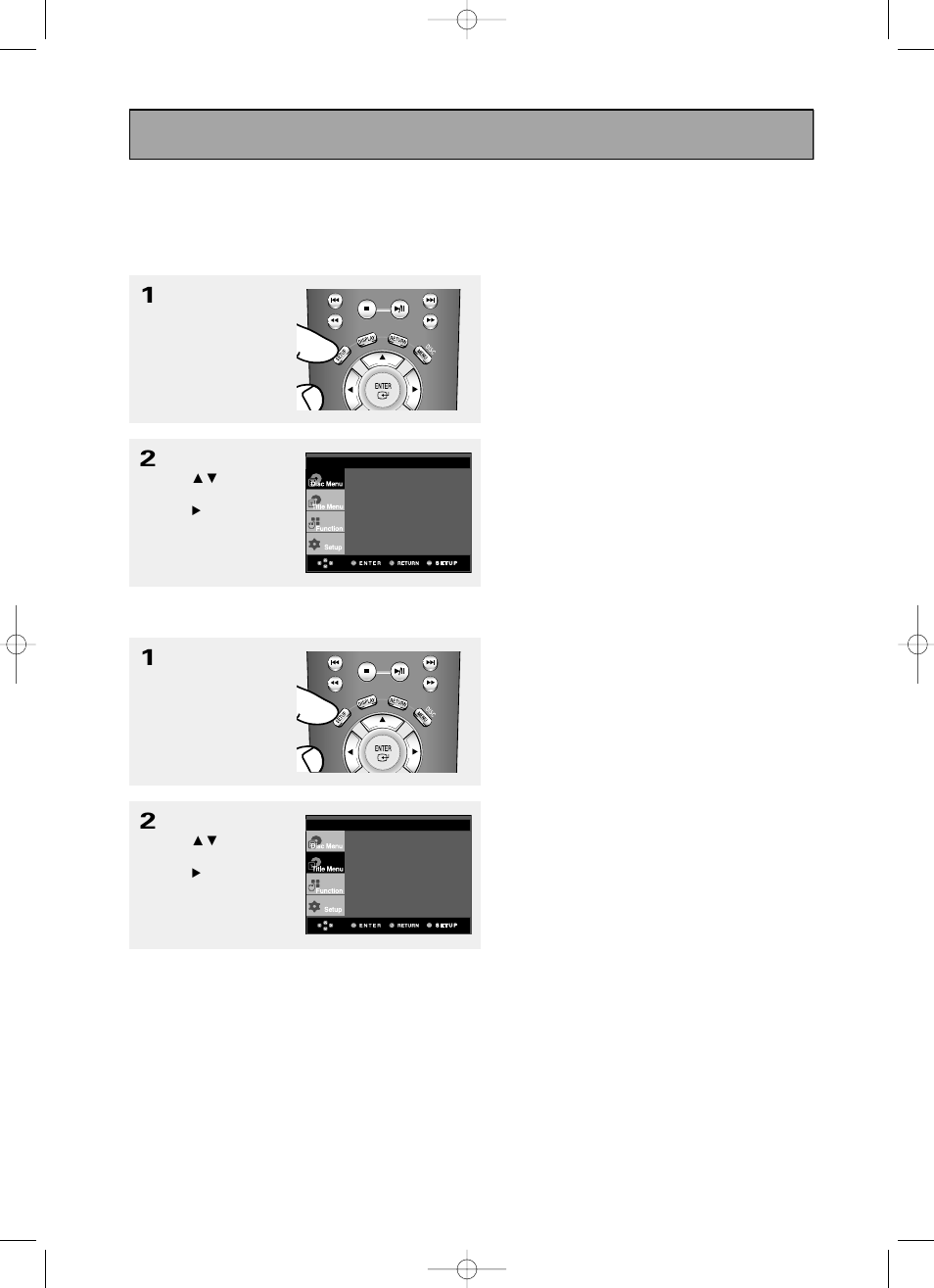 Basic functions, Using the disc and title menu | Toshiba SD-6980SY User Manual | Page 28 / 76