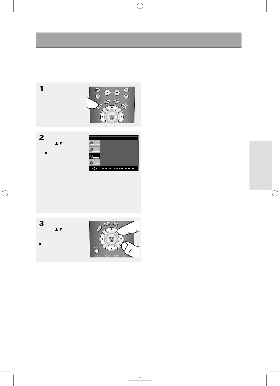 Using the function menu, Basic functions | Toshiba SD-6980SY User Manual | Page 29 / 76