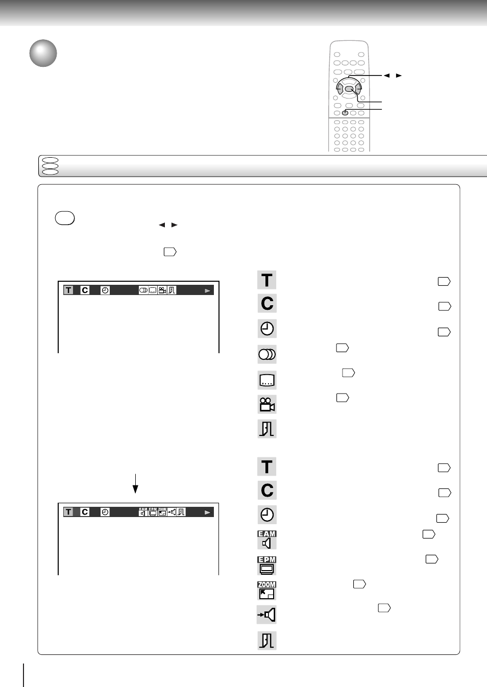 On-screen display operation | Toshiba SD-310V User Manual | Page 42 / 59