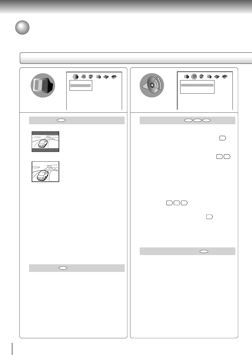 Setting details, Customizing the function settings (continued), Tv shape | Pause/still, Audio out select, Dynamic range control | Toshiba SD-310V User Manual | Page 47 / 59