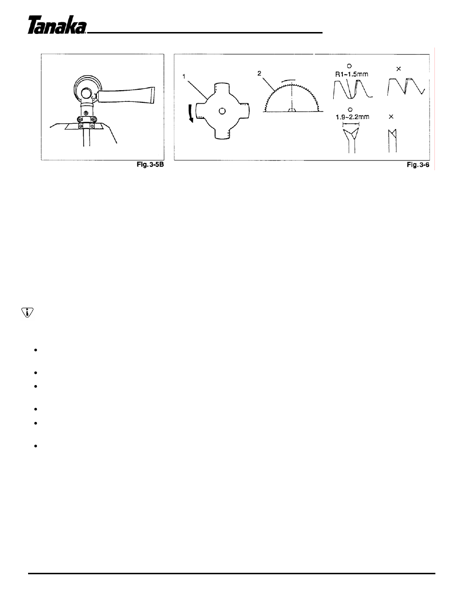 Owner’s manual | Tanaka TBC-340/D User Manual | Page 15 / 21