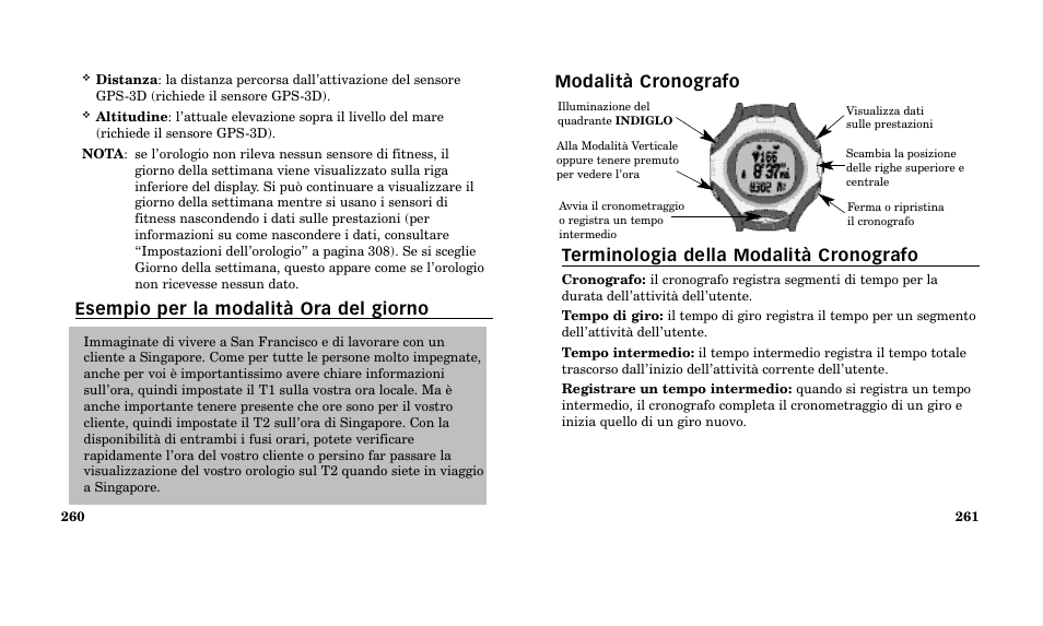 Esempio per la modalità ora del giorno | Timex M185 User Manual | Page 132 / 207