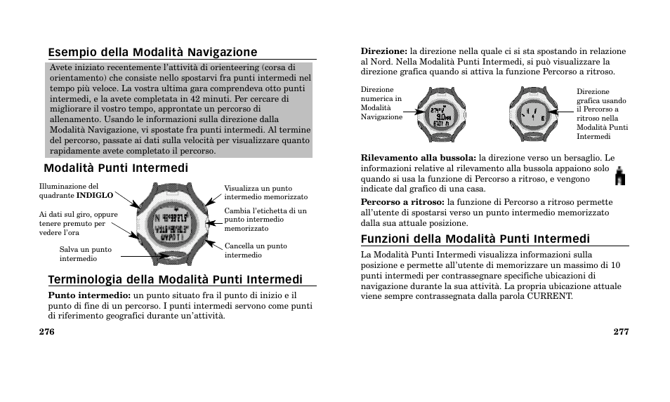 Funzioni della modalità punti intermedi | Timex M185 User Manual | Page 140 / 207