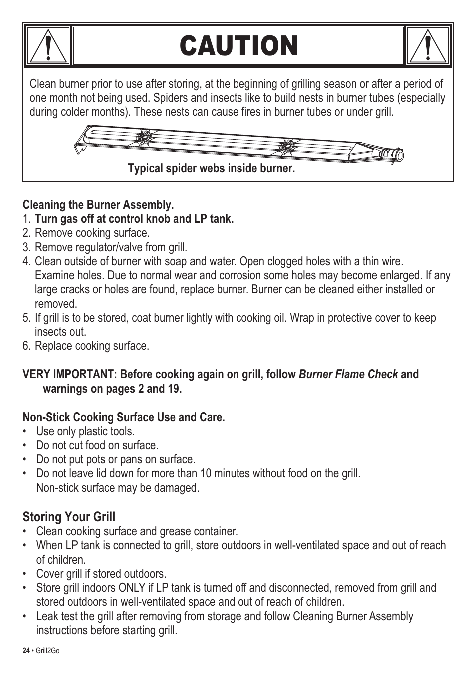 Caution | Thermos 465621303 User Manual | Page 24 / 28