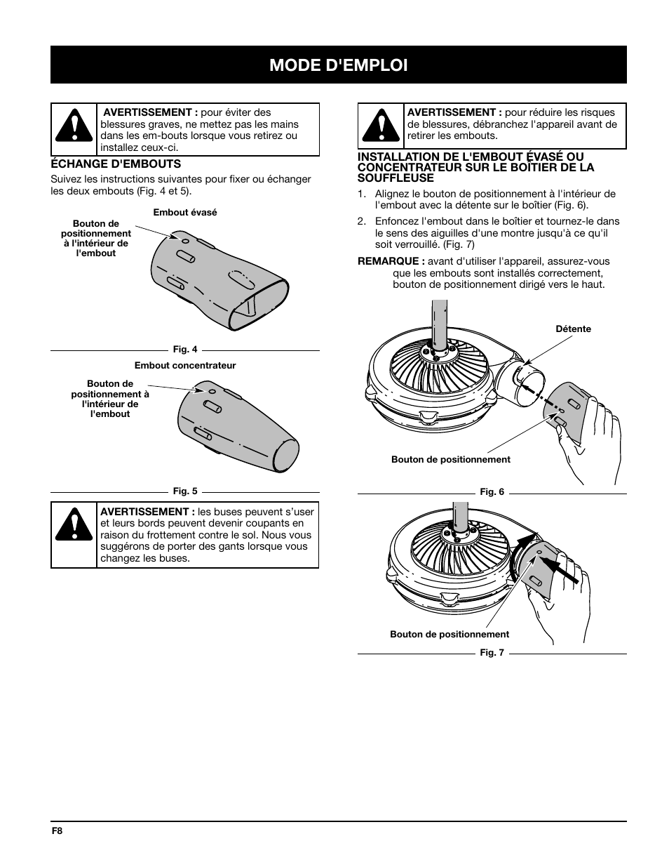 Mode d'emploi | Troy-Bilt TBTB User Manual | Page 20 / 36