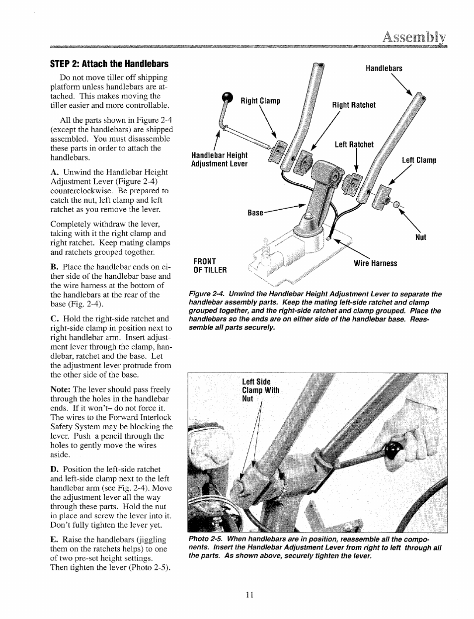 Step 2: attach the handlebars | Troy-Bilt 12069-7HP User Manual | Page 11 / 68