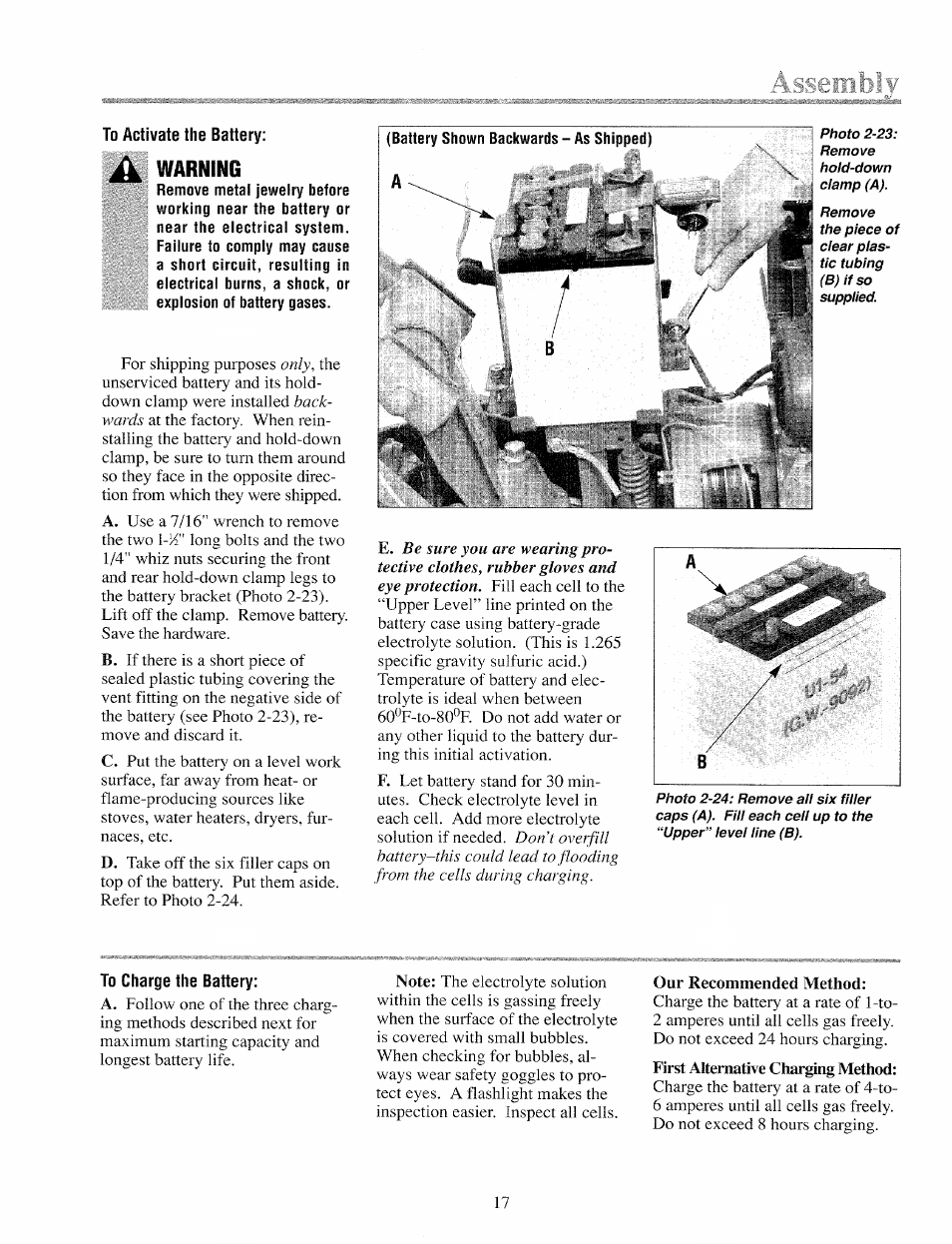 Warning | Troy-Bilt 12069-7HP User Manual | Page 17 / 68