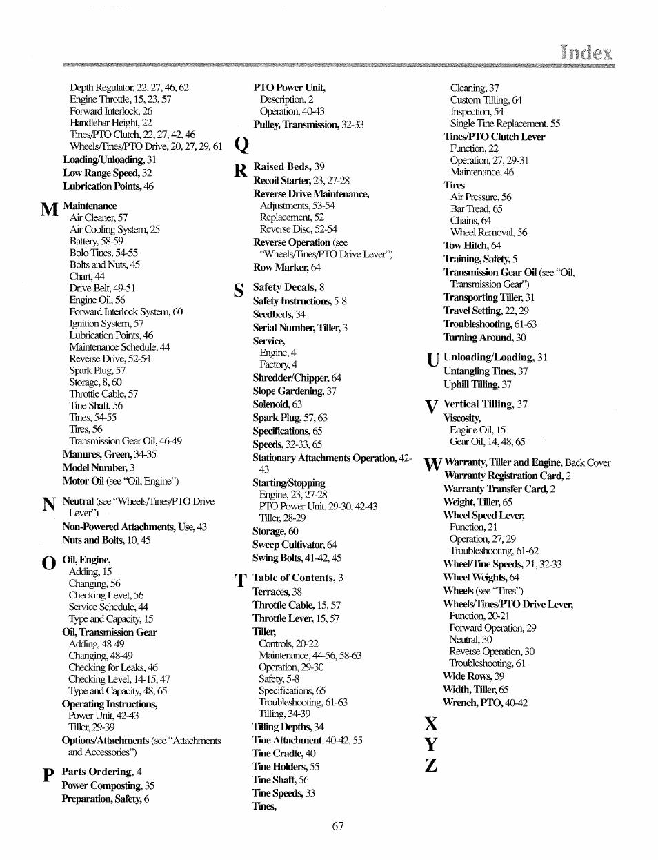Troy-Bilt 12069-7HP User Manual | Page 67 / 68