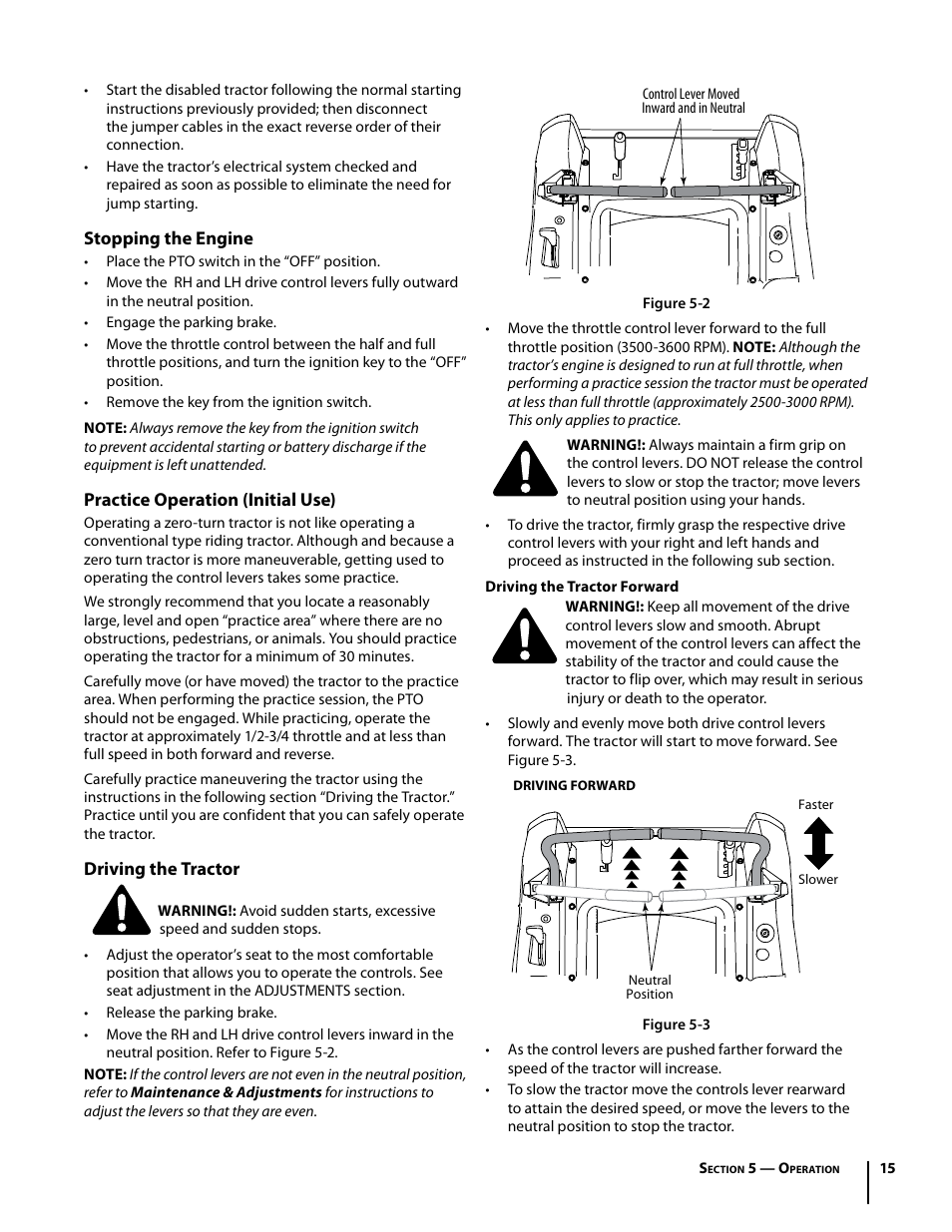 Troy-Bilt Mustang RZT User Manual | Page 15 / 72