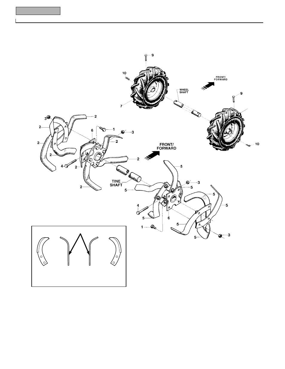 Right side left side | Troy-Bilt 12210 User Manual | Page 30 / 32