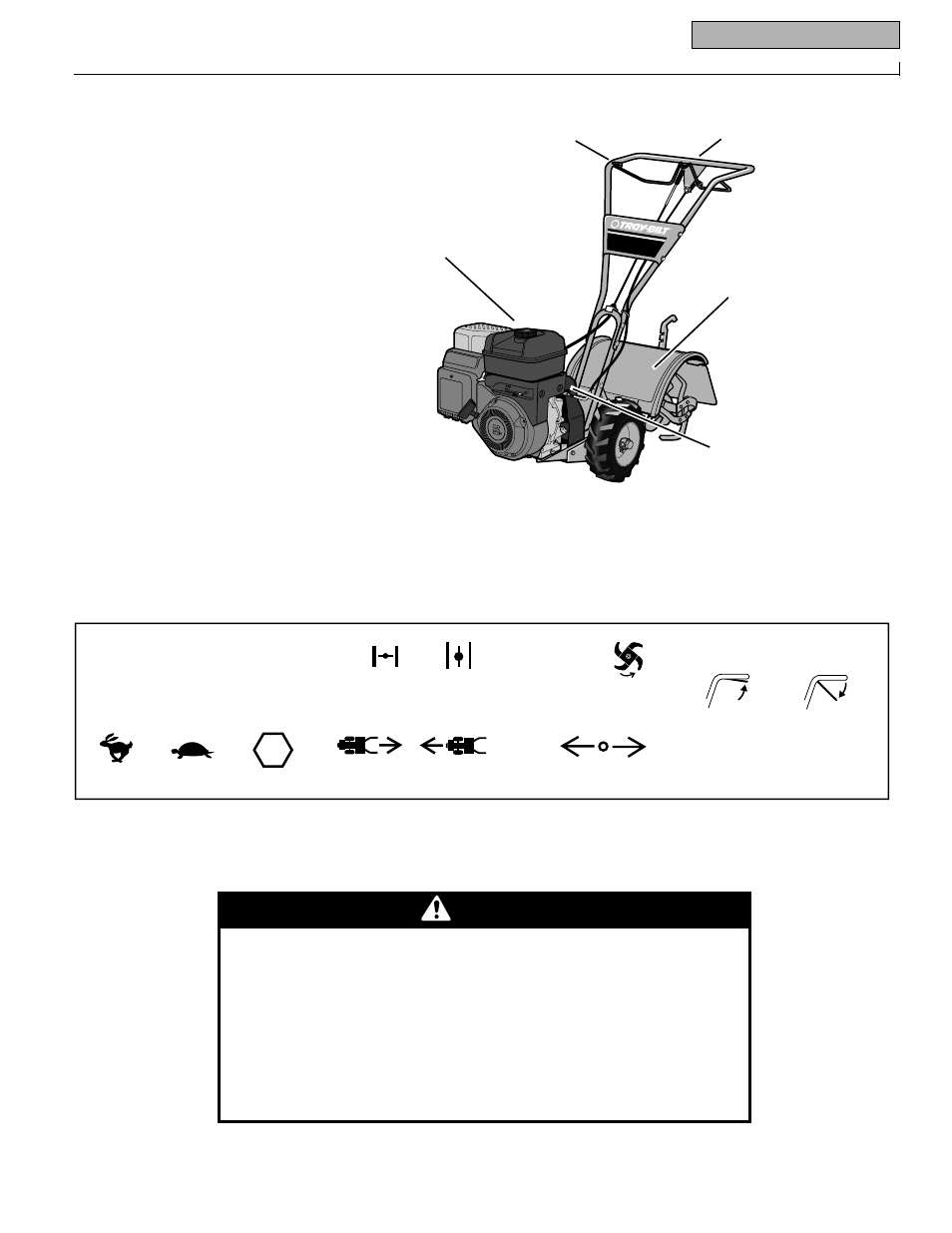 5decals, Warning | Troy-Bilt 12210 User Manual | Page 5 / 32