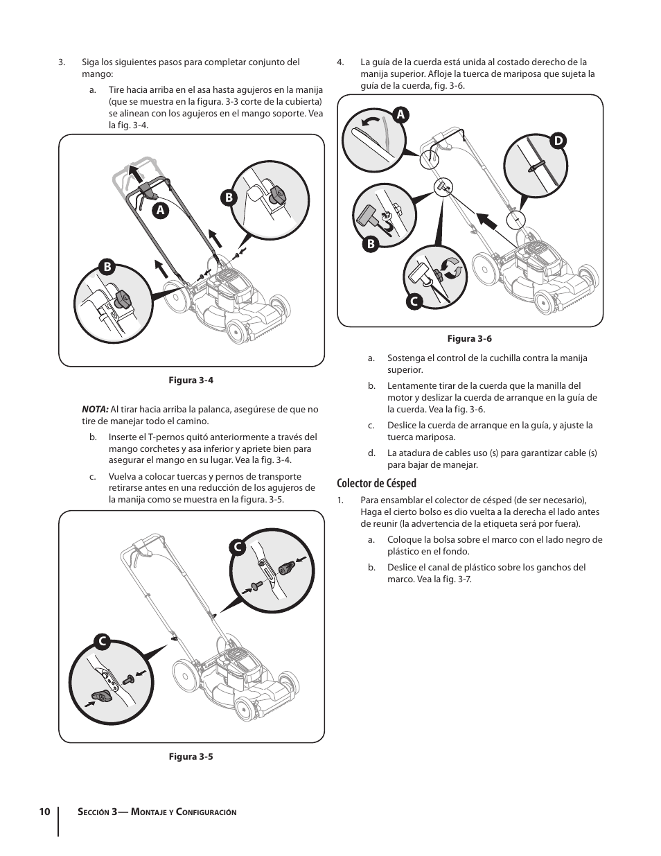 Colector de césped | Troy-Bilt TB260 User Manual | Page 36 / 52