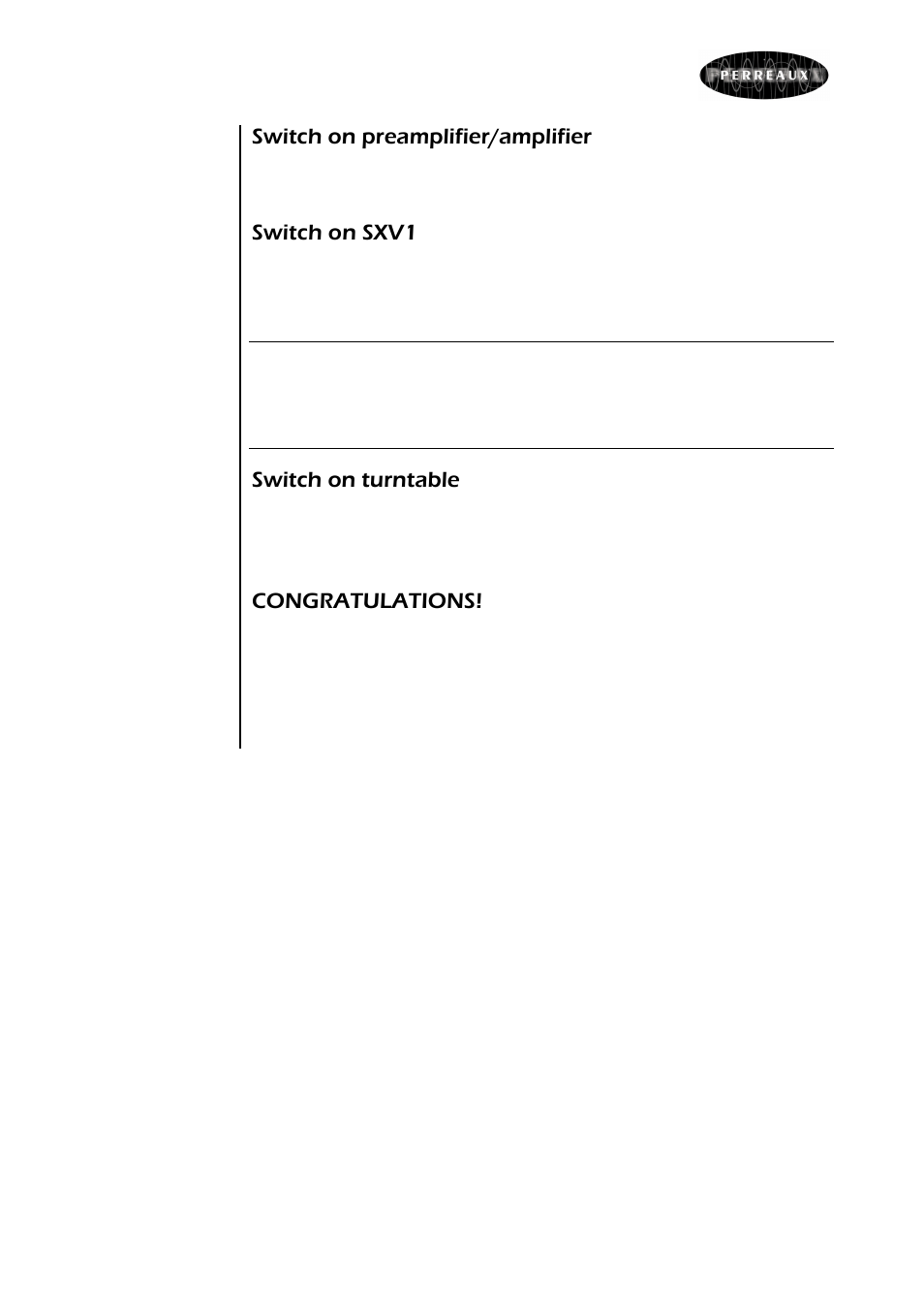 Perreaux SILHOUETTE SXV1 User Manual | Page 8 / 28