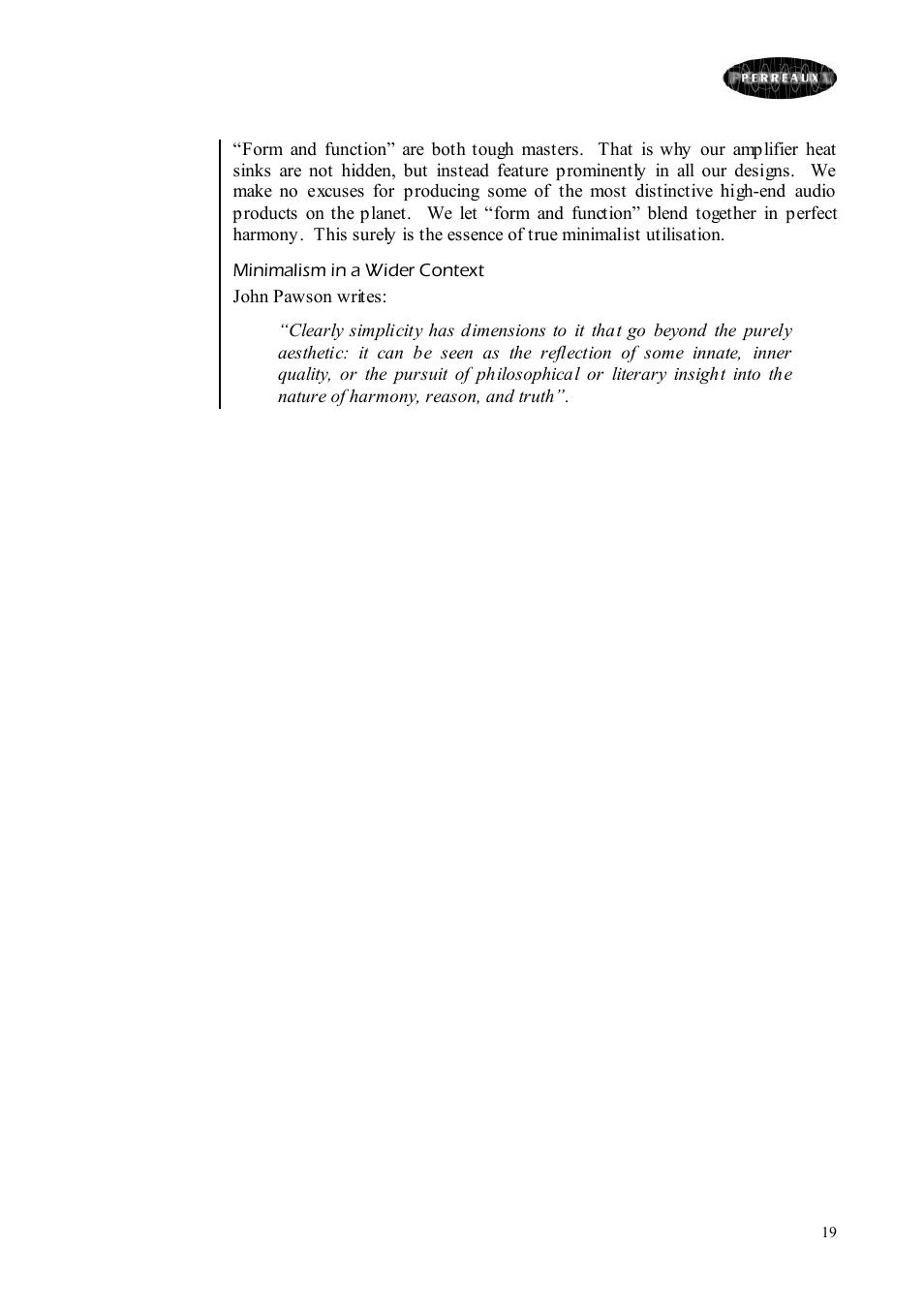 Perreaux SM6 MKII User Manual | Page 19 / 37