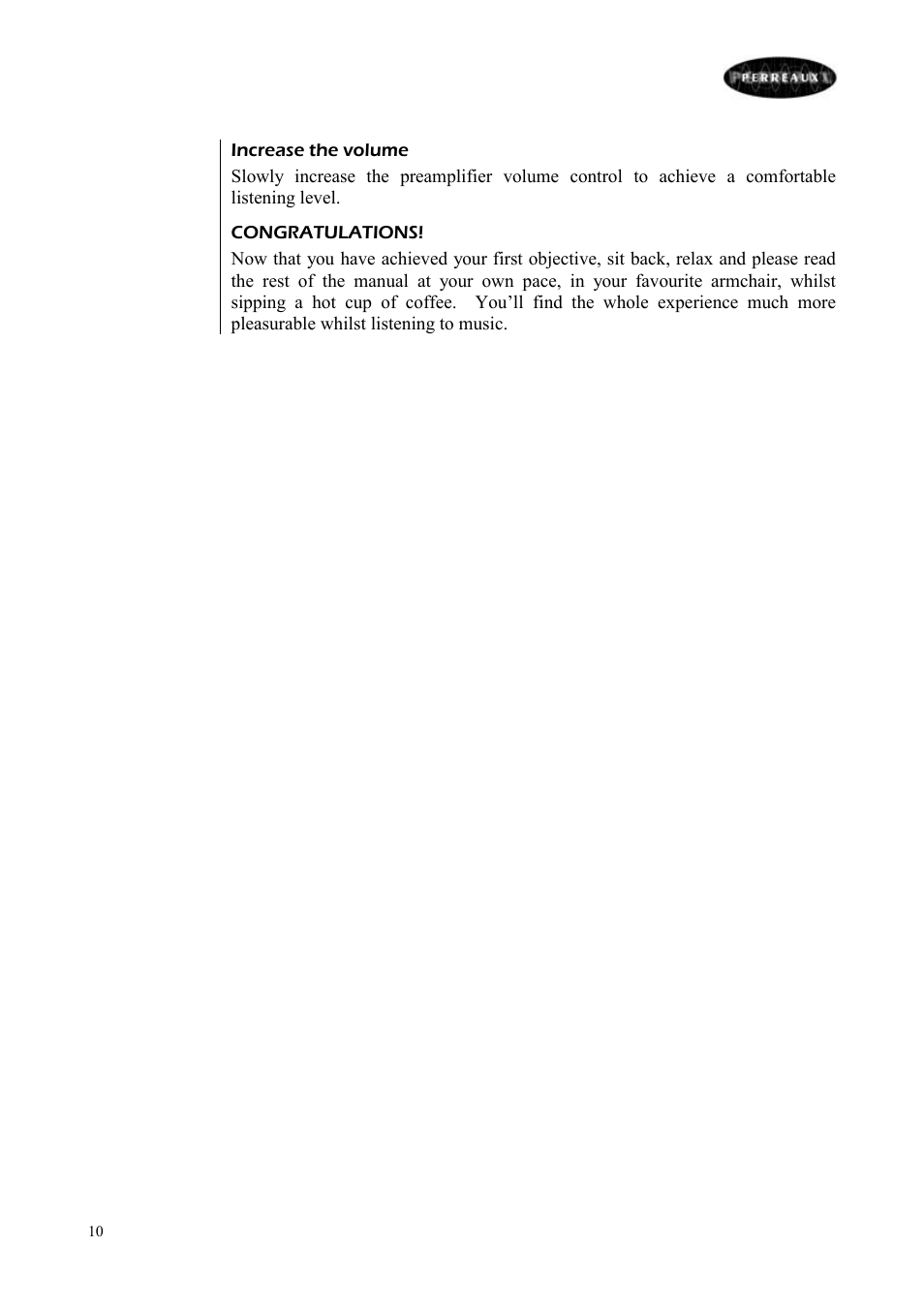 Perreaux E160 User Manual | Page 11 / 38