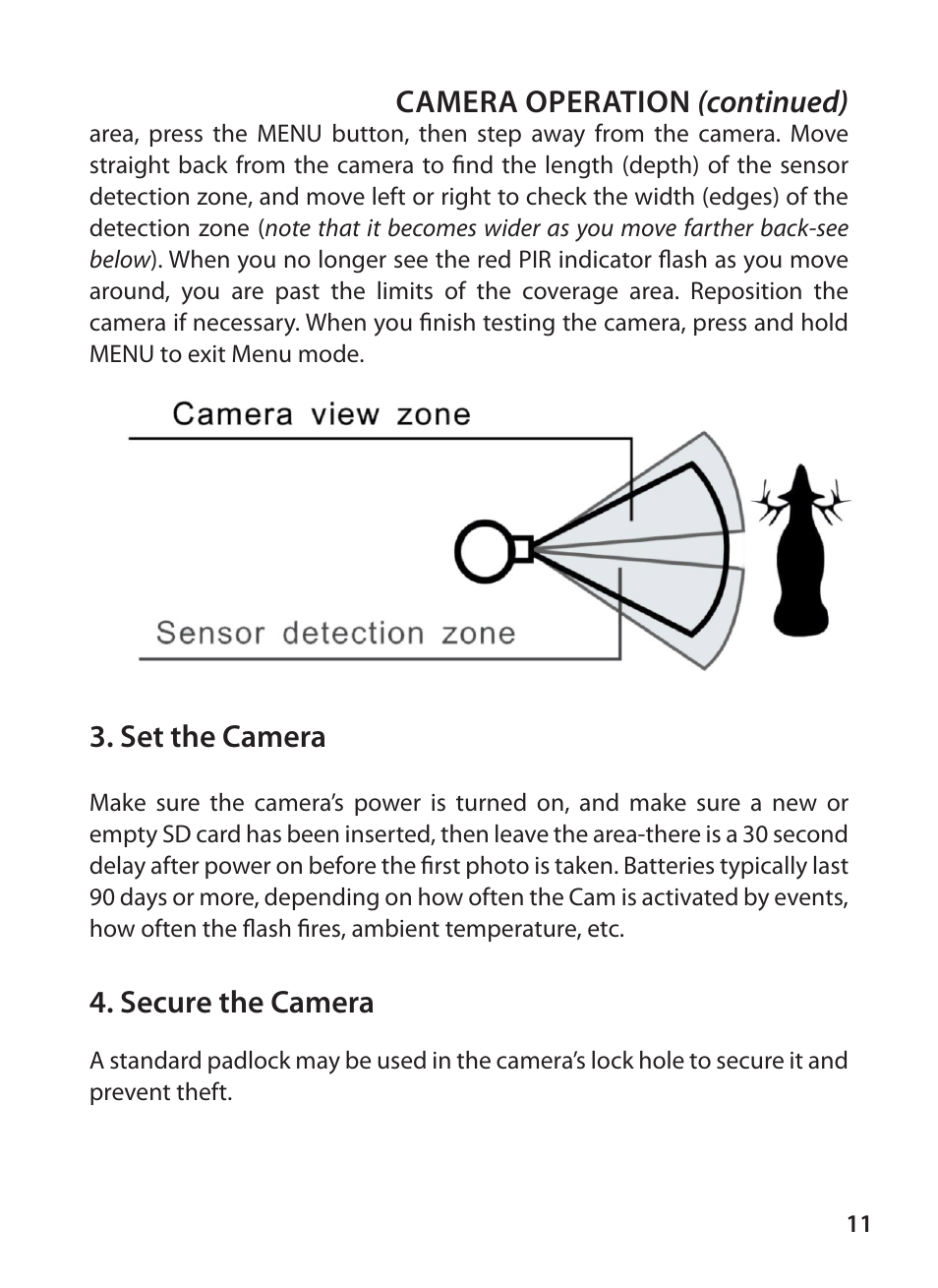 Tasco Digital Trail Camera 119223C User Manual | Page 11 / 20