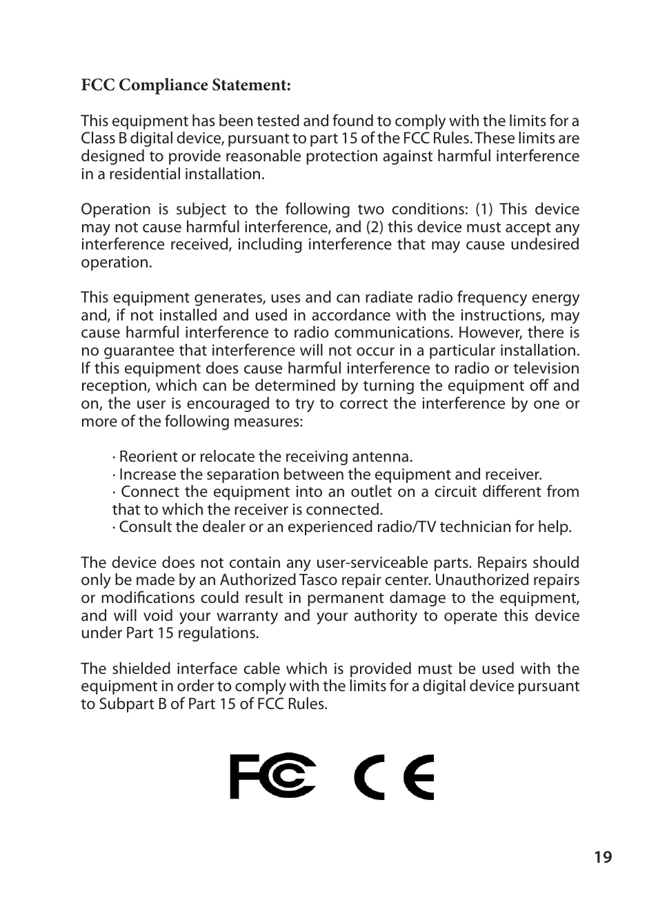 Tasco Digital Trail Camera 119223C User Manual | Page 19 / 20