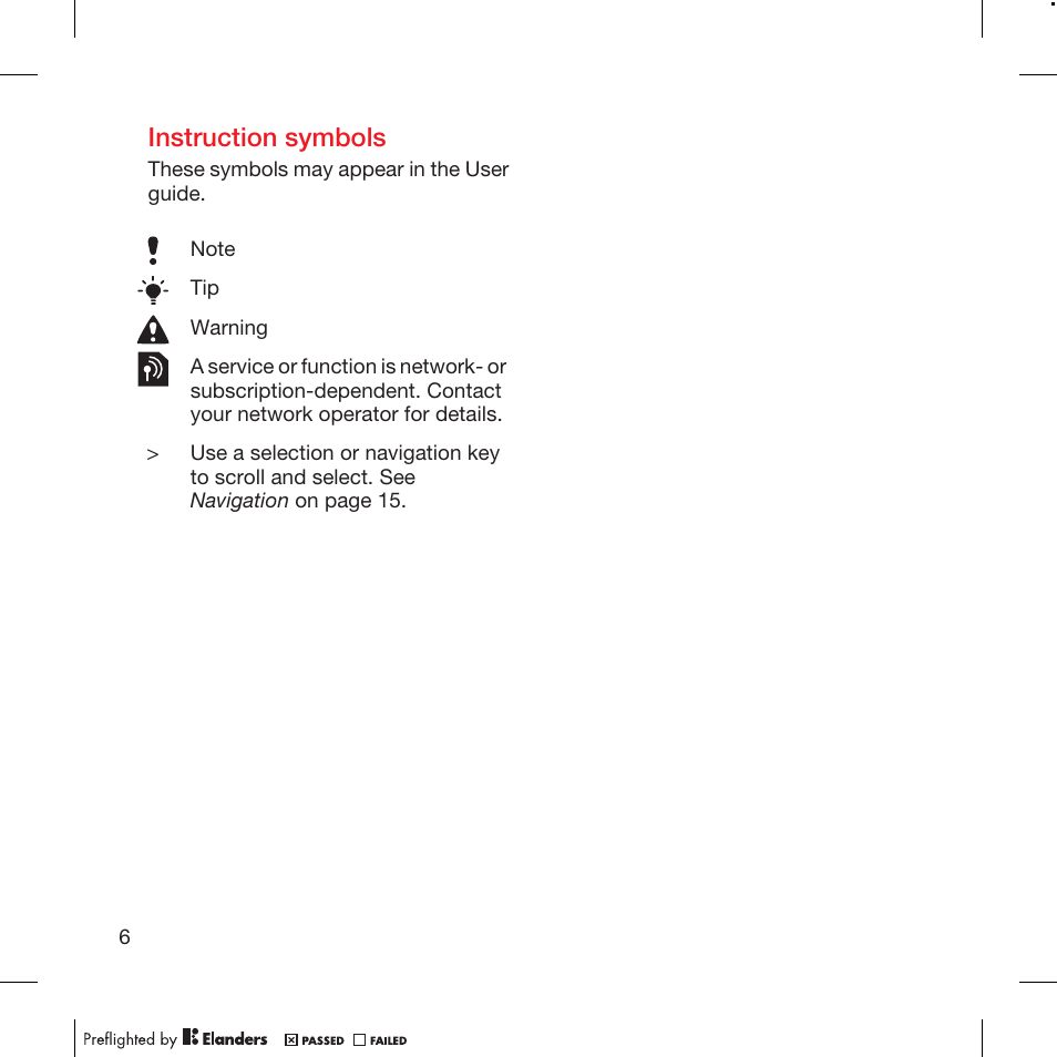 Instruction symbols | Tannoy WALKMAN W715 User Manual | Page 6 / 88