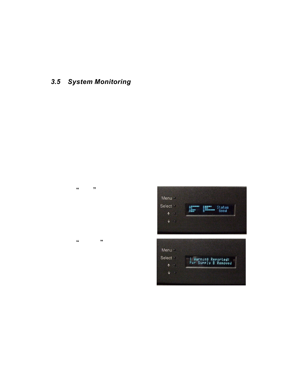 5 system monitoring | Texas Memory Systems RamSam-210 User Manual | Page 18 / 34