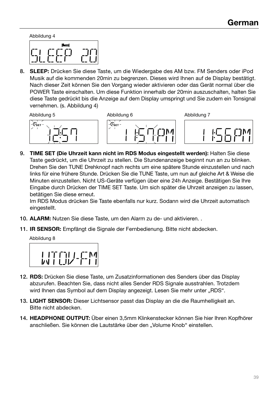 German | Tivoli Audio IYIYI User Manual | Page 39 / 56