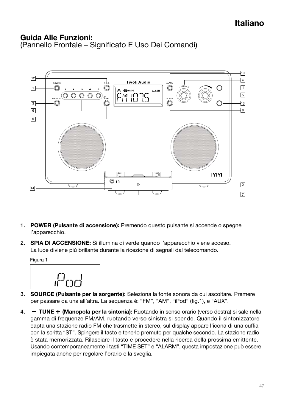 Italiano | Tivoli Audio IYIYI User Manual | Page 47 / 56