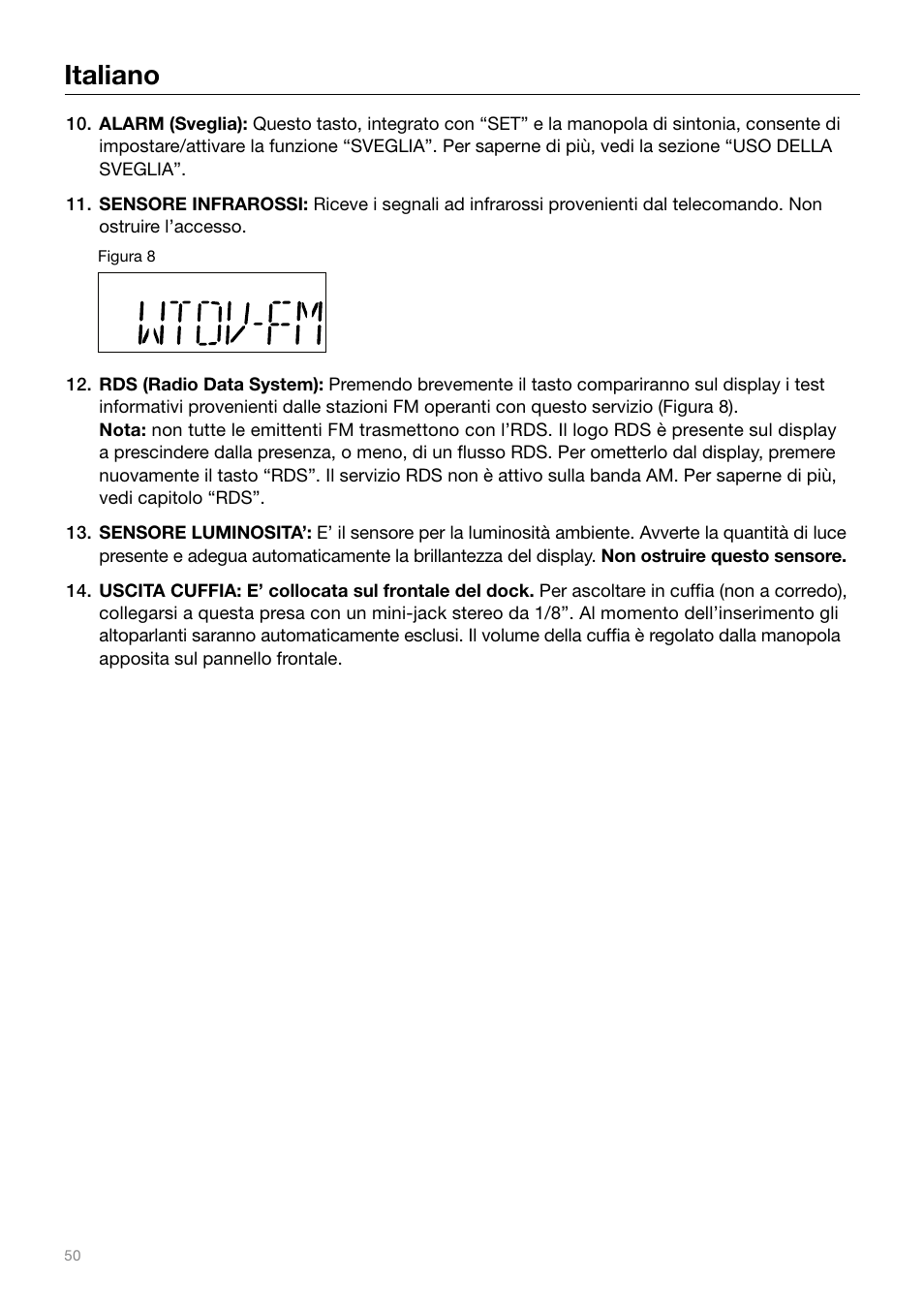 Italiano | Tivoli Audio IYIYI User Manual | Page 50 / 56