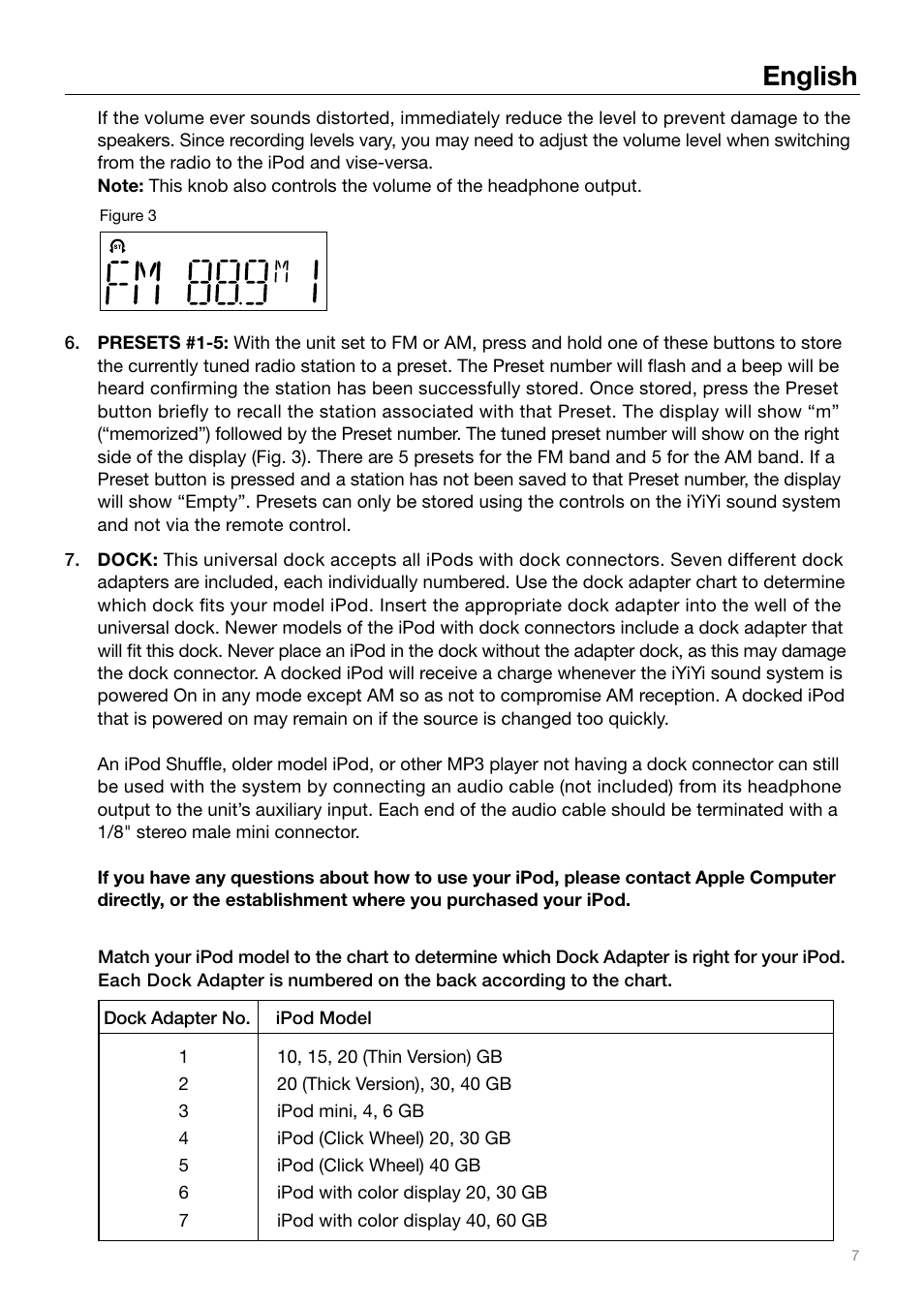 English | Tivoli Audio IYIYI User Manual | Page 7 / 56