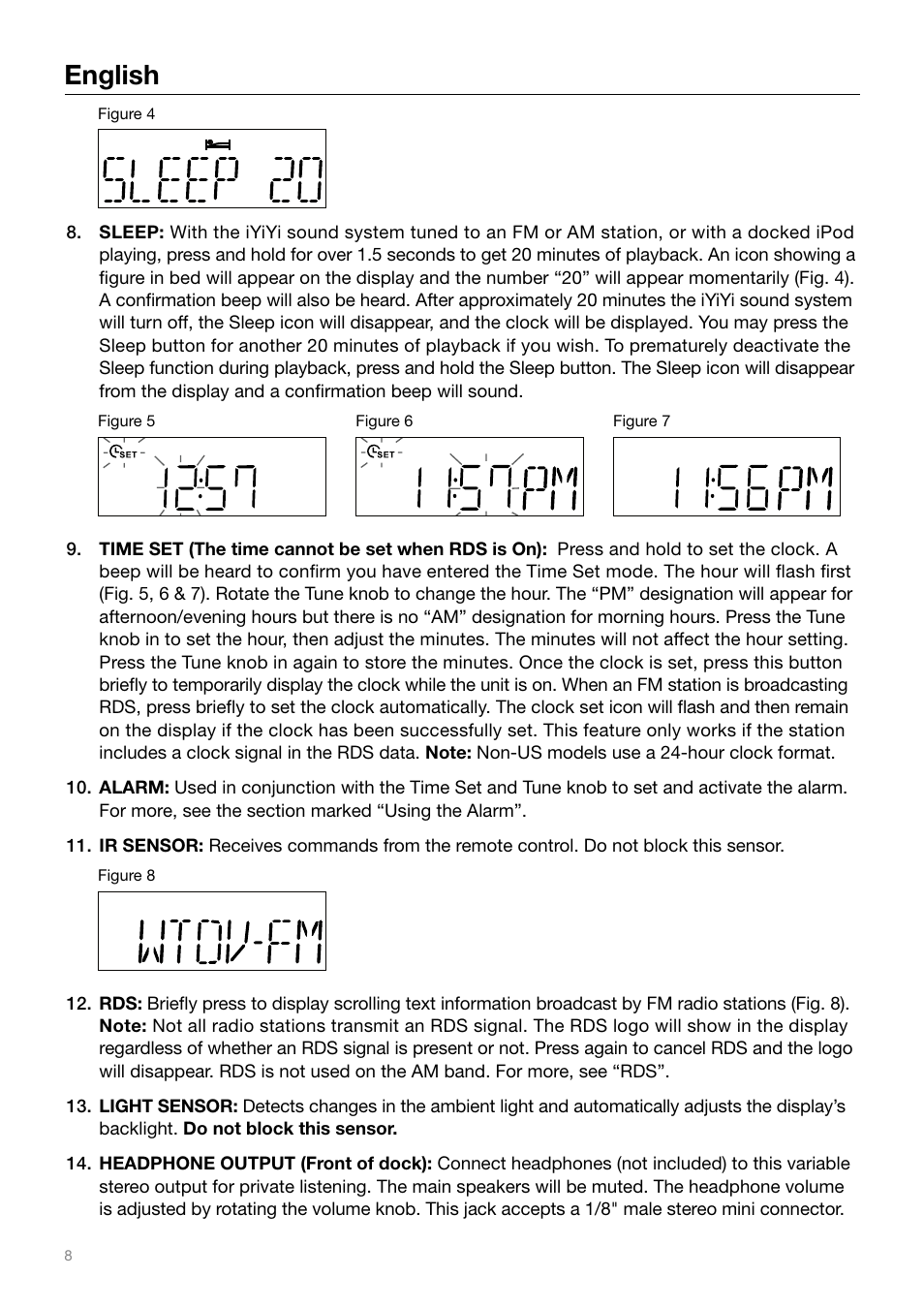 English | Tivoli Audio IYIYI User Manual | Page 8 / 56