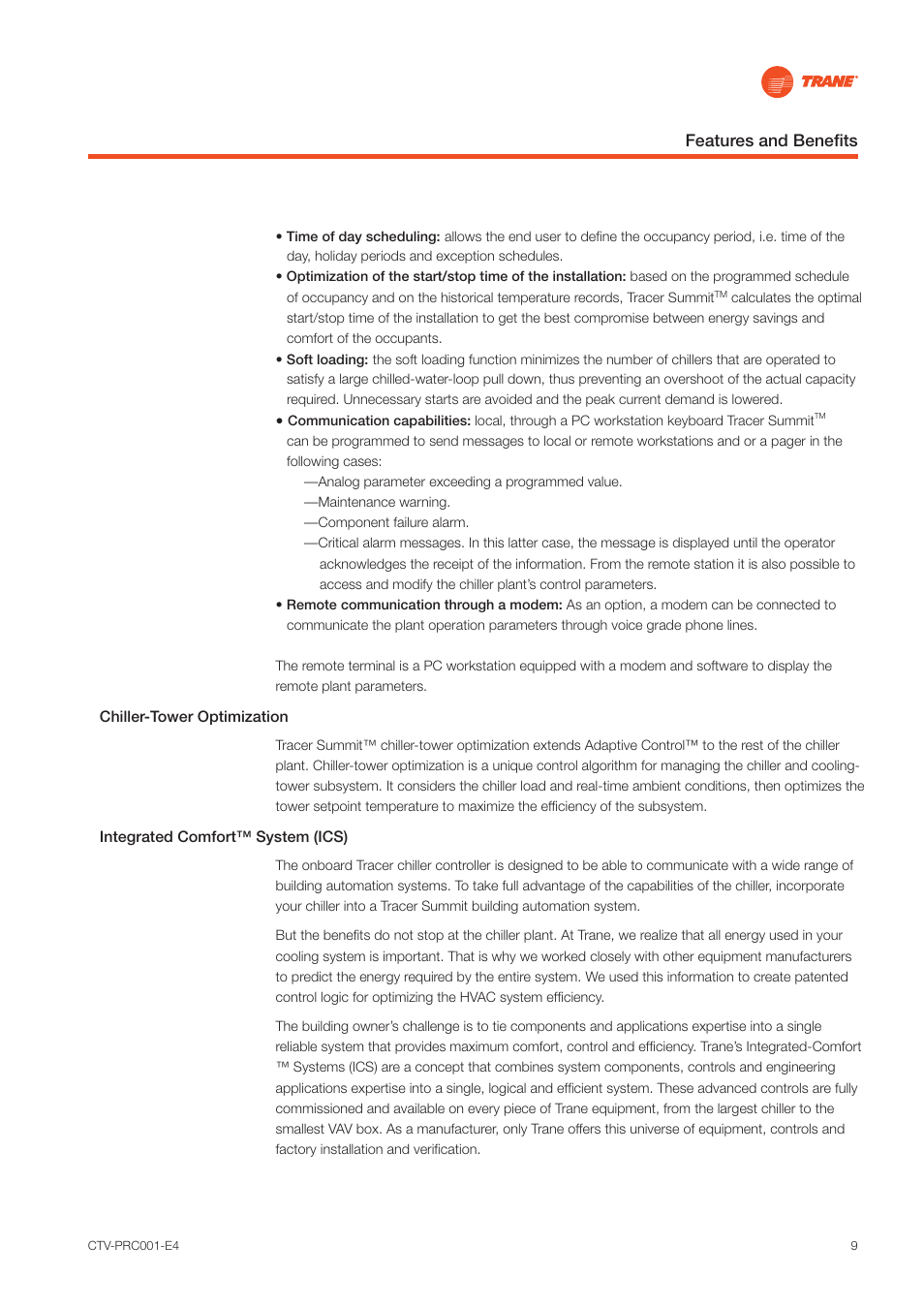 Trane Centrifugal Water Chillers CVGF User Manual | Page 9 / 28