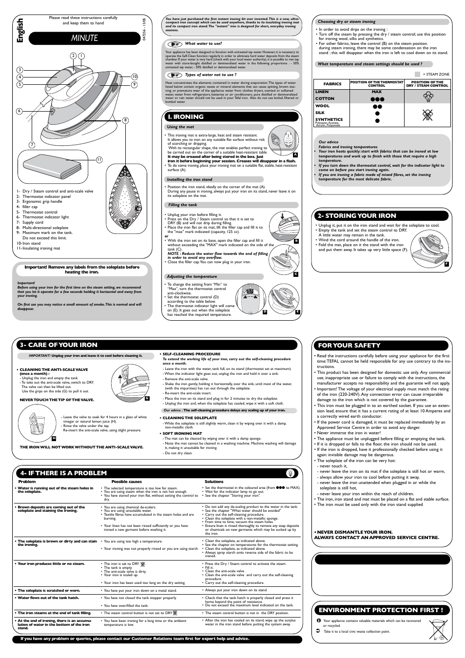 Groupe SEB USA - T-FAL FV6050 User Manual | 1 page