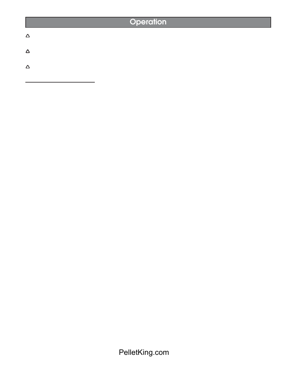 Operation | United States Stove Company 5500/5500XL User Manual | Page 11 / 20
