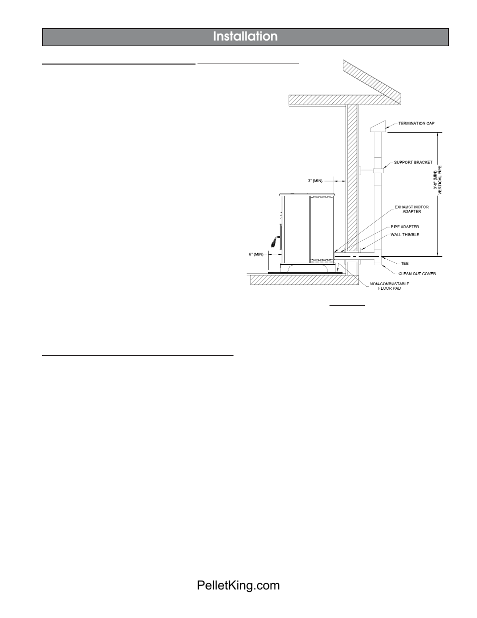 Installation | United States Stove Company 5500/5500XL User Manual | Page 9 / 20