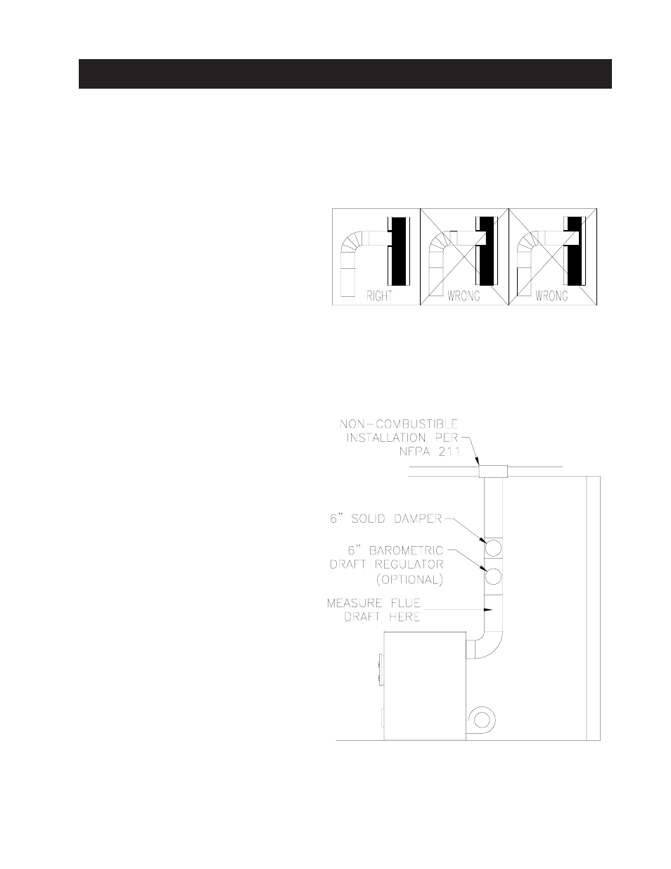 Rules for connector pipe installation, Adjusting the barometric draft regulator | United States Stove Company 1200Q User Manual | Page 9 / 28