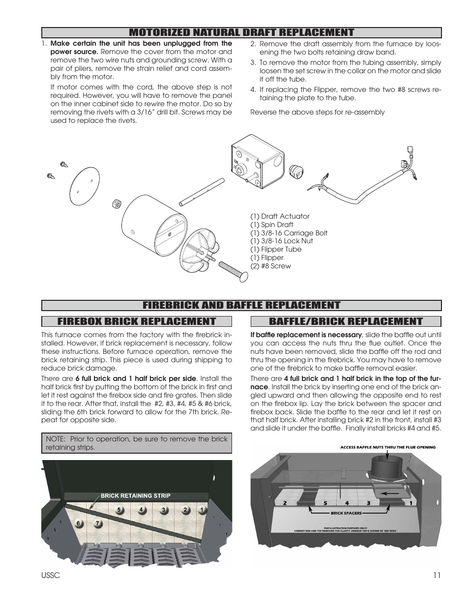 United States Stove Company 1600EF User Manual | Page 11 / 24