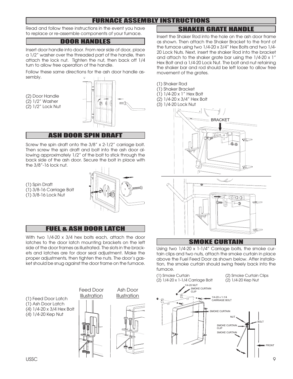 United States Stove Company 1600EF User Manual | Page 9 / 24