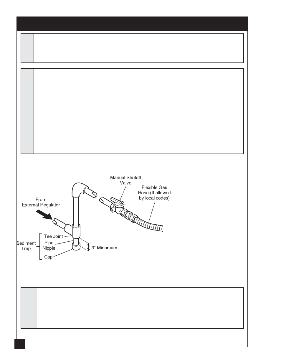 Gas connection | United States Stove Company 2020N User Manual | Page 12 / 28