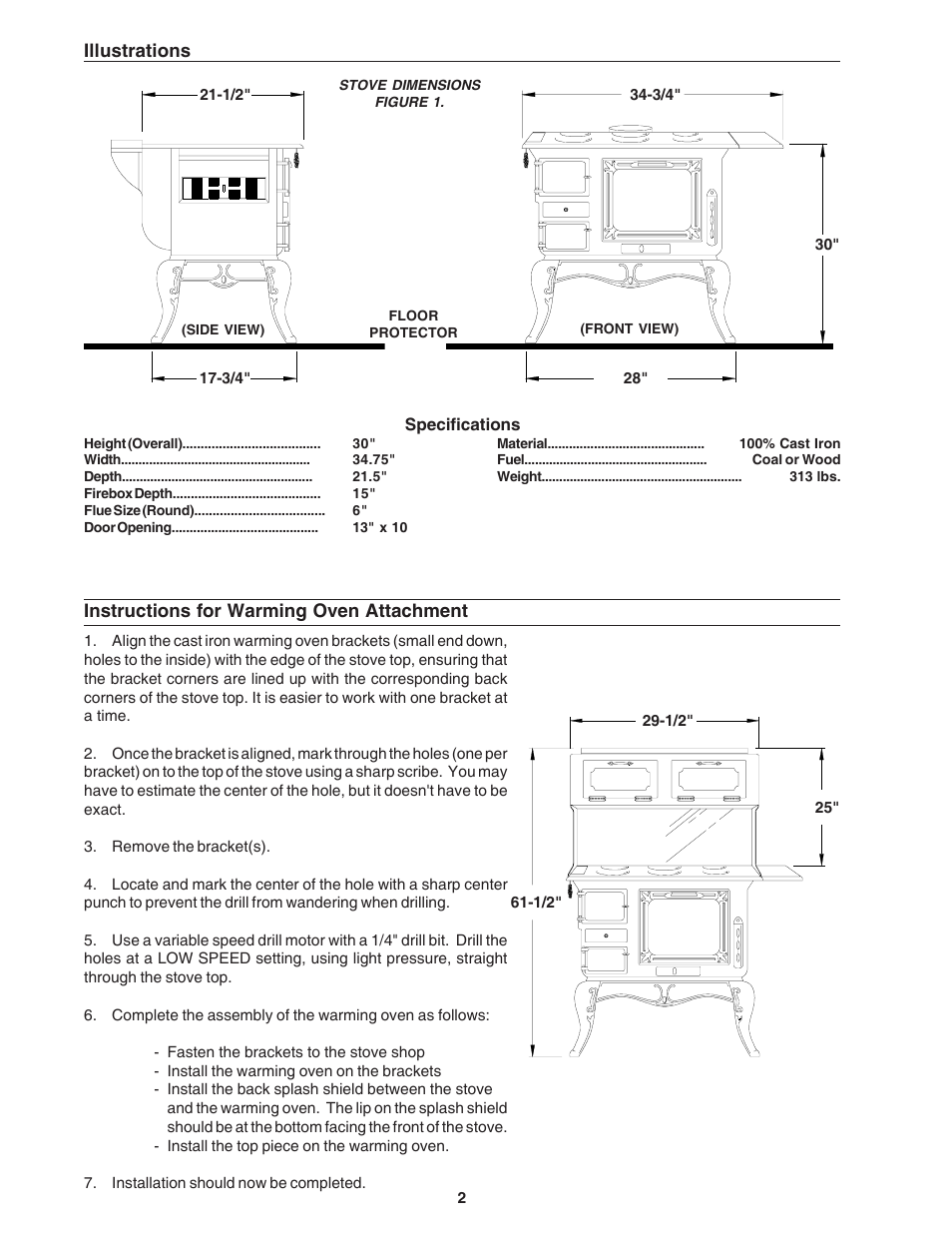 United States Stove Company 1864 User Manual | Page 2 / 8