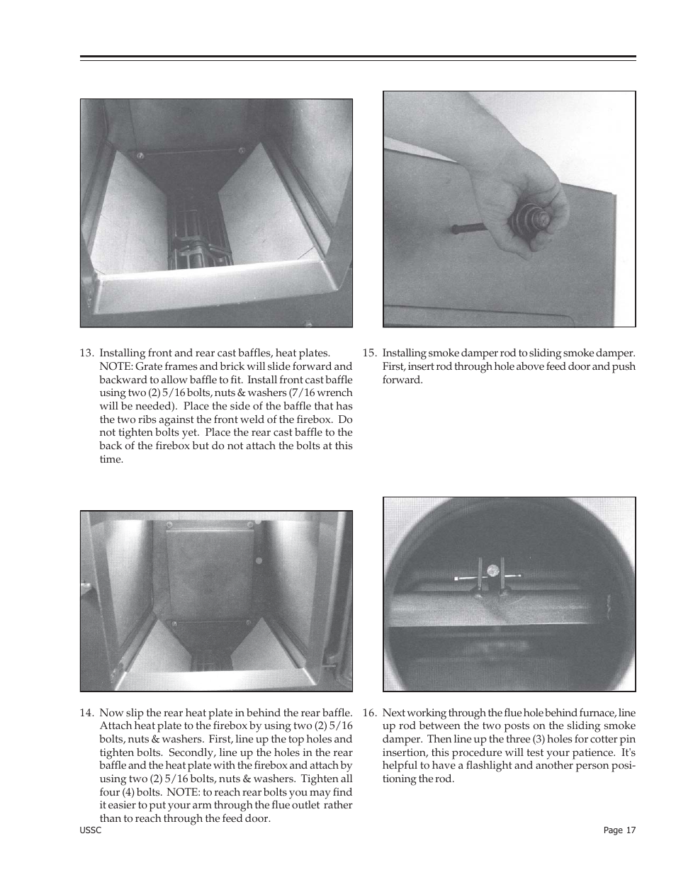 United States Stove Company 24AZ User Manual | Page 17 / 28