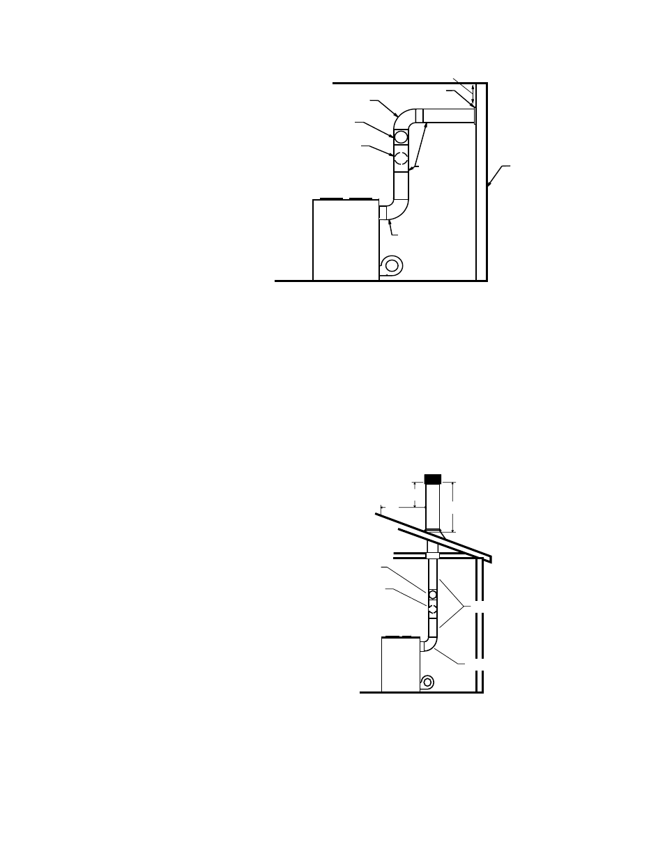 Chimney connection, Masonry chimney, Listed factory built chimney | United States Stove Company AIR User Manual | Page 8 / 24