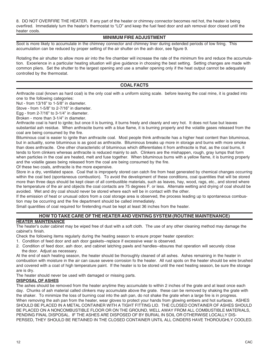 United States Stove Company DR6 User Manual | Page 12 / 18