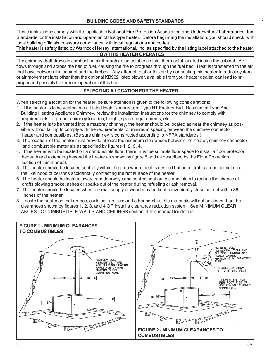 United States Stove Company DR6 User Manual | Page 2 / 18