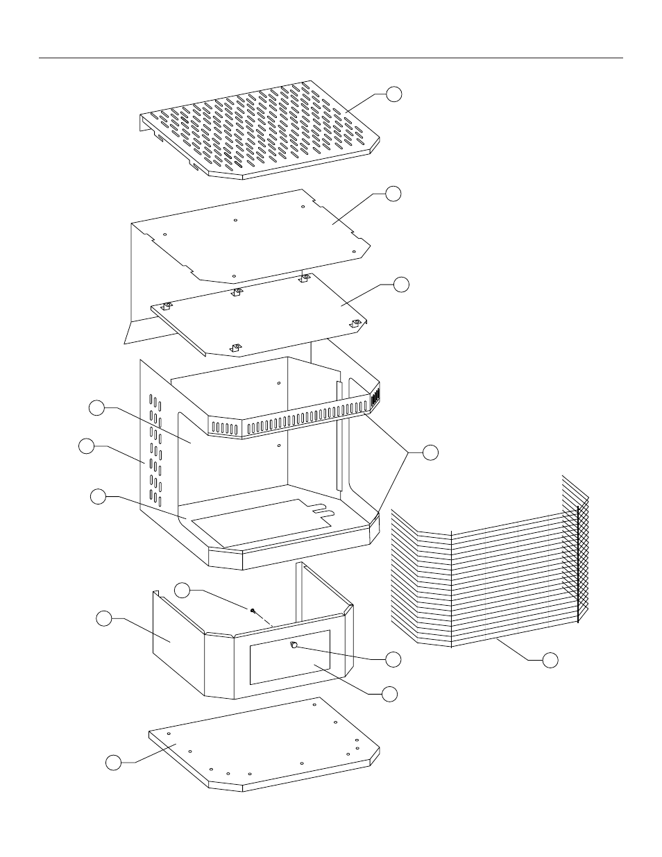 Heater assembly replacement parts | United States Stove Company A9740L User Manual | Page 15 / 24