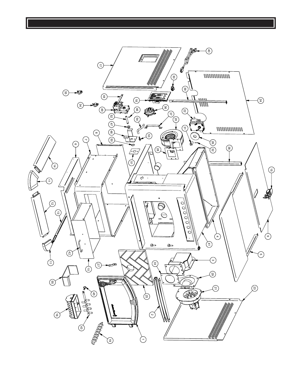 Repair parts diagram-6039 | United States Stove Company 6039 User Manual | Page 21 / 24