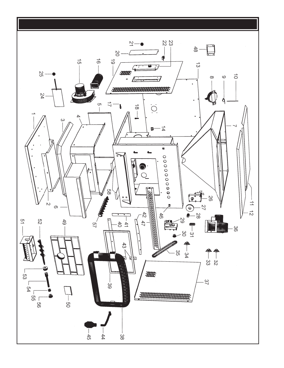 Repair parts diagram-6035 | United States Stove Company 6035 User Manual | Page 26 / 28