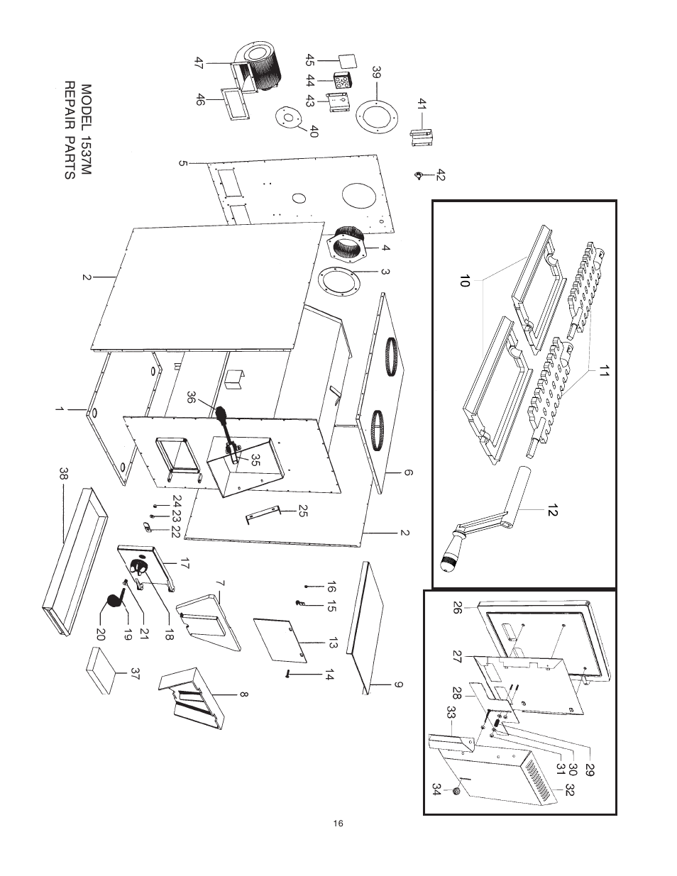 United States Stove Company 1557M User Manual | Page 16 / 28